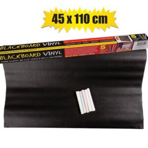 Blackboard vinyl with 5 chalks45x110cm