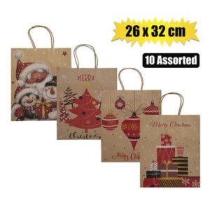Xmas stationery gift bag craft 26x32cm