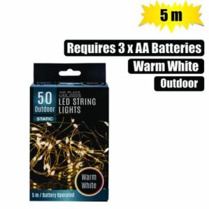 Light fairy led-50x warm wht 5m o-dr b/o