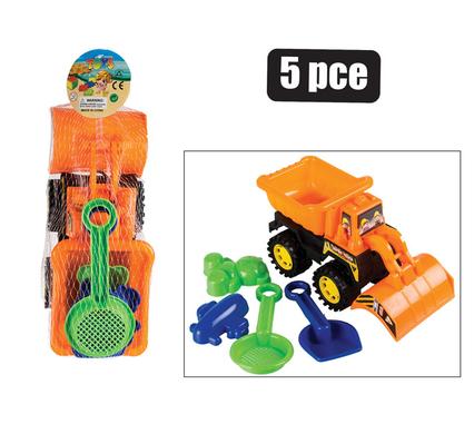 Beach-set pl truck 20cm 5pc