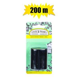 Haberdashery sewing thread black 200m