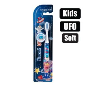 Tooth brush w/cap kids ufo soft bristles